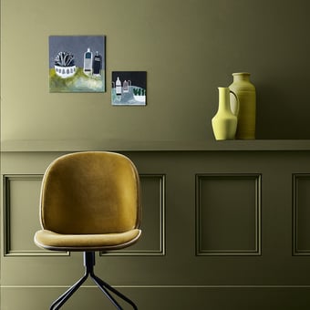 Peinture Vert Intelligent Eggshell Oak apple Little Greene