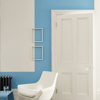 Wandfarbe Blau Intelligent Mattt Bone china blue pale Little Greene