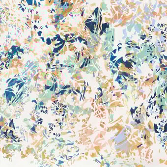 Papel pintado mural panorámico Hava Original 150x330 cm - 3 listones - lado izquierdo Isidore Leroy
