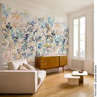 Papel pintado mural panorámico Hava Original 150x330 cm - 3 listones - lado izquierdo Isidore Leroy