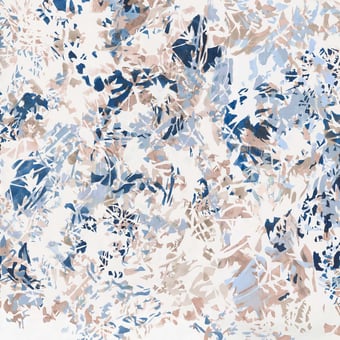 Papel pintado mural panorámico Hava Pastel 150x330 cm - 3 listones - lado izquierdo Isidore Leroy