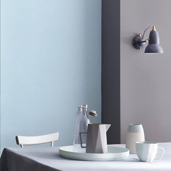Wandfarbe Grau Intelligent Eggshell Wood ash Little Greene