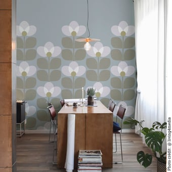 Papel pintado mural panorámico Flower Neige Isidore Leroy