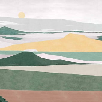 Papel pintado mural panorámico Lainoa Otono Coordonné