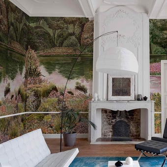 Papel pintado mural panorámico Jardin del Espejo Otono Coordonné