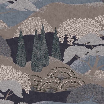 Papel pintado Jardin Japonés Anil Coordonné