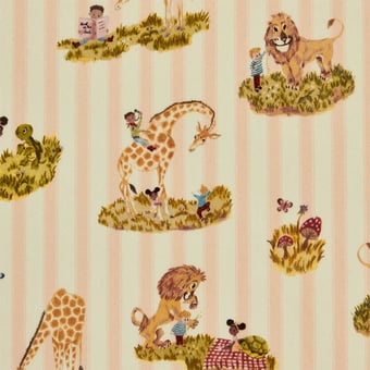 Story Time Stripe Velvet Rose Stripe Poodle and Blonde