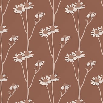 Carta da parati Chamomile Brown Studio Ditte