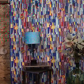 Terciopelo Tikal Bleu Lalie Design