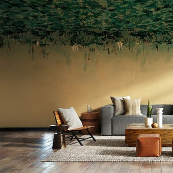 Papel pintado mural panorámico Ciel Vert Azul Tres Tintas Barcelona