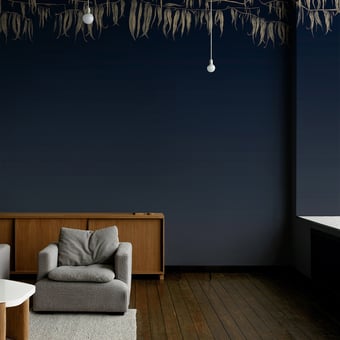Papel pintado mural panorámico Ciels Azul Oscuro Tres Tintas Barcelona
