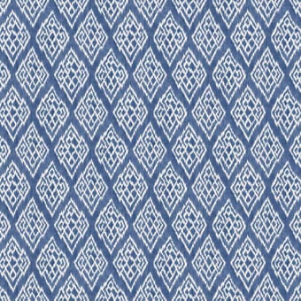 Kasuri Wallpaper Blue Coordonné