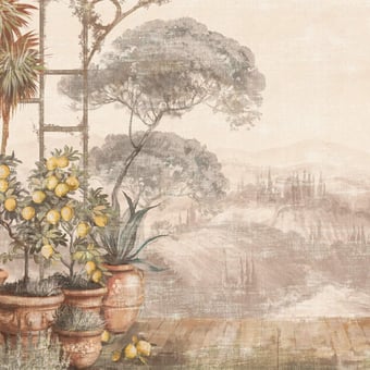 Toscana Panel Citron Inkiostro Bianco