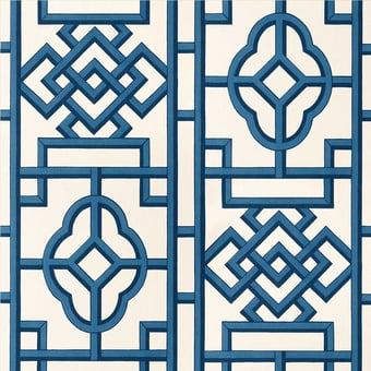 Carta da parati Gateway Navy Thibaut