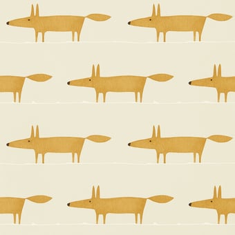 Carta da parati Midi Fox red-heart Scion