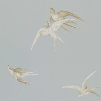 Carta da parati Swallows Silver Sanderson