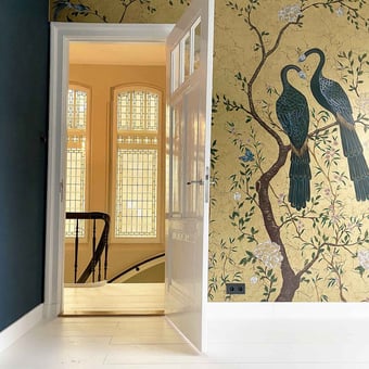 Papel pintado mural panorámico Edo Metallics Extra Gold Coordonné