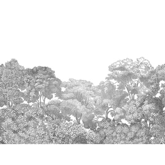 Panoramatapete Bellewood Grey Toile Rebel Walls