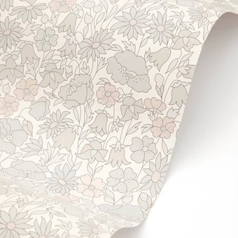 Carta da parati Poppy Meadowfield Pewter Liberty
