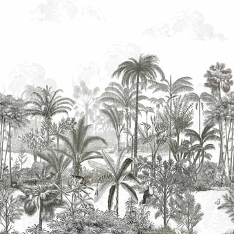 Papier peint panoramique Amazone Gris Isidore Leroy