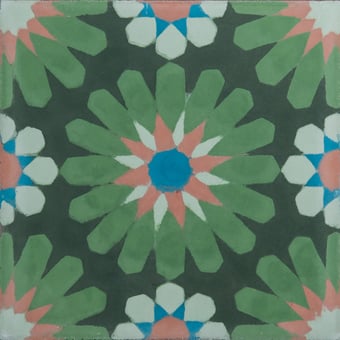 Carreau ciment Gerbera Sommaräng Marrakech Design
