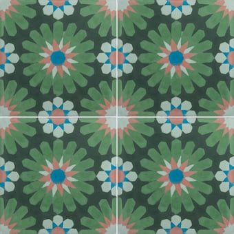 Carreau ciment Gerbera Sommaräng Marrakech Design