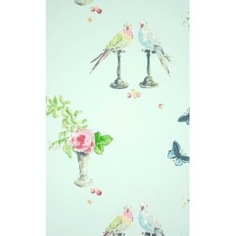 Papel pintado Perroquet Vert Nina Campbell