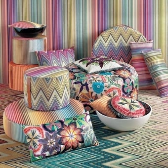 Pouf Pallinoa Passiflora Prune Missoni Home