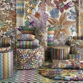 Coussin Maseko Carré Prune Missoni Home