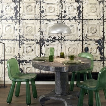 Papel pintado Brooklyn Tins 01 Coquille d'oeuf NLXL by Arte