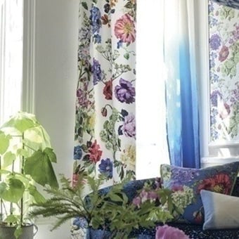 Rosa Alexandria Fabric Magenta Designers Guild