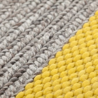 Tappeti Big Rectangular Plait Yellow  Gan Rugs