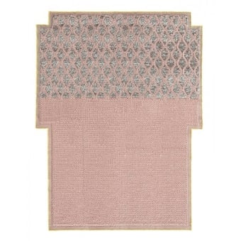 Big Rectangular Rhombus Pink Rugs  Gan Rugs