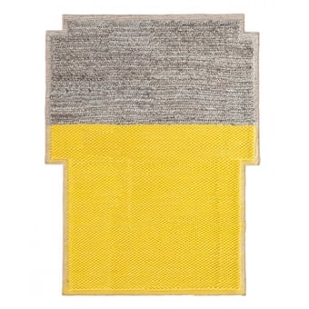 Tappeti Big Rectangular Plait Yellow  Gan Rugs