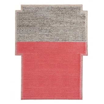 Big Rectangular Plait Coral rug  Gan Rugs
