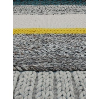 Rectangular Yellow/Blue rug 170x240 cm Gan Rugs