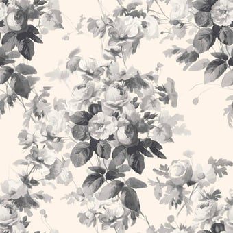 Carta da parati London Rose Smoke Grey House of Hackney