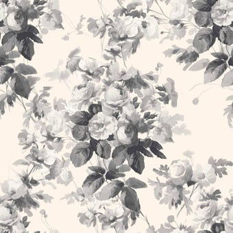 Papier Peint London Rose Smoke Grey House of Hackney