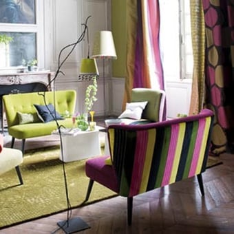 Napoli Velvet Citron vert Designers Guild