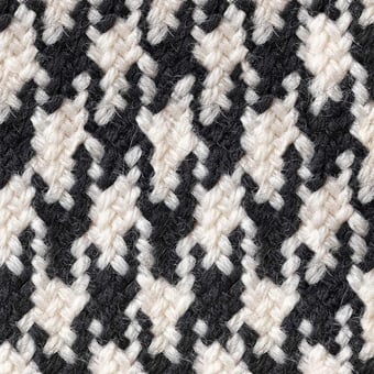 Papier peint Pied de Poule Noir/Blanc Curious Collections