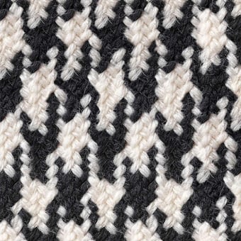 Pied de Poule Wallpaper Noir/Blanc Curious Collections