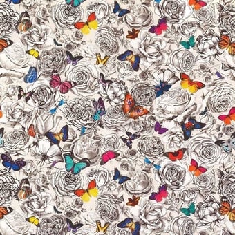 Tessuto Butterfly Garden Multicolore Osborne and Little
