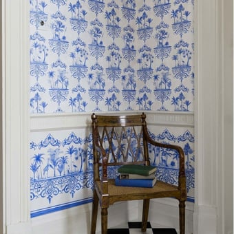 Rousseau Wallpaper Cobalt Cole and Son