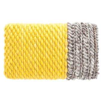 Cojín Plait Yellow Gan Rugs