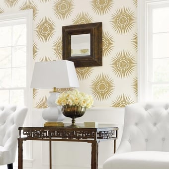 Papel pintado Bahia Pearl/White Thibaut