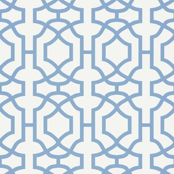 Carta da parati Alston Trellis Flax Thibaut