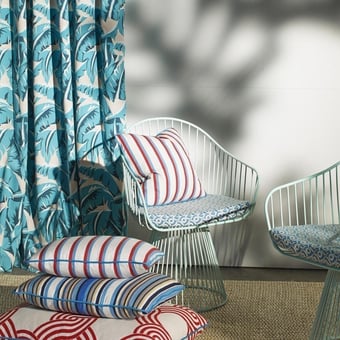 Cocoa Beach Fabric Turquoise Nobilis