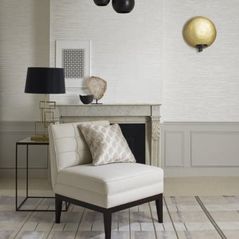 Coco Wall Wall Covering Argent Nobilis