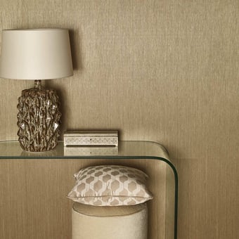 Fil Pose Mixed Wall Covering Linen Étain Nobilis