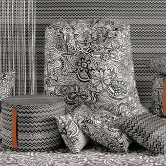 Tobago Cylinder Noir/Blanc Missoni Home